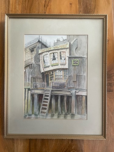 Framed original watercolour - framed,