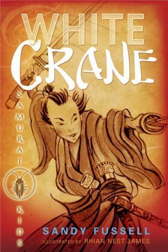 White crane samurai - crane;,